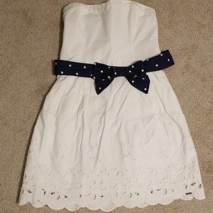 Hollister white mini dress